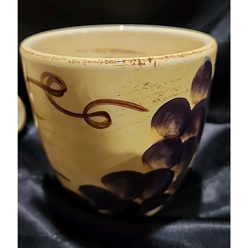 Set Of 4 Table Top Unlimited Vino Hand Painted Mugs - Picture 4 of 8
